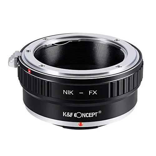 K&F Concept adattatore manuale da Nikon a Fuji X per obiettivo Nikon AI/F a Fujifilm serie X mirrorless FX, per Fuji XT2 XT20 XE3 XT1 X-T2