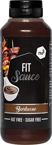 nu3 Salsa a Basso Contenuto di Carboidrati 265 ml - Smart Low Carb BBQ Alternativa SANA alla Salsa Barbecue Light - Senza Zucchero e Grassi 2kcal per Porzione - Salsa BBQ Ipocalorica Senza Olio