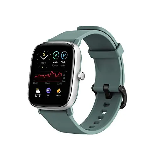 Amazfit GTS 2 Mini Smartwatch Orologio Intelligente AMOLED Da 1,55", 5 ATM Impermeabile, 70+ Modalita di Allenamento, Monitor del Sonno, Durata della batteria di 14 giorni, Uomo, Donna, Verde