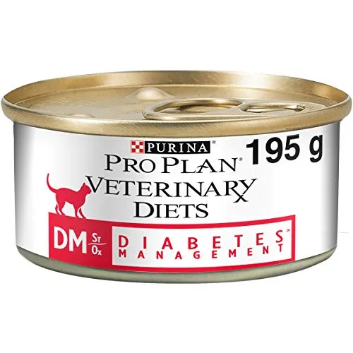 PRO Plan Veterinary Diets Feline DM diabete Gestione Cat Food 195 g – Case of 24 (4.68kg)