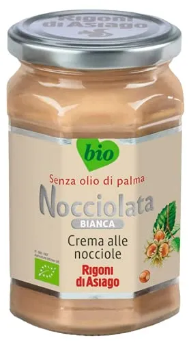 Crema alle nocciole Nocciolata Bianca Rigoni di Asiago 270g prodotto biologico