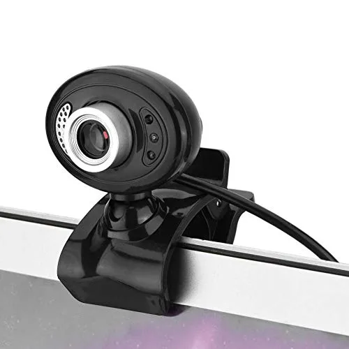 VBESTLIFE Webcam USB2.0 Camera HD USB Web Digitale 360 Gradi HD Webcam Cam Microfono Incorporato con Supporto Rotante per Computer PC Laptop