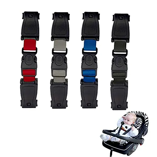 4 Pezzi Fibbia Sicurezza Bambino, Clip per Seggiolino Auto per Cinghie, Clip Per Seggiolino Auto Per Bambini, Fibbia di Sicurezza Auto,Cintura di Sicurezza Auto Bambini