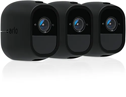 Arlo VMA4200C-10000S Kit di 3 Custodie Originali per Proteggere Le Videocamere, Resistenti all'Acqua e Raggi UV, Nero