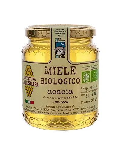 Miele biologico di Acacia - Italiano non Pastorizzato | Apicoltura Colle Salera … (1 kg)