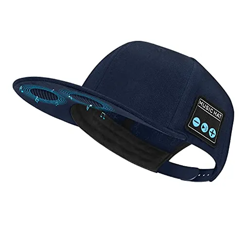 Cappello con altoparlante Bluetooth regolabile Bluetooth cappello senza fili Smart Speakerphone Cap per sport all'aperto berretto da baseball è il miglior regalo per uomo/donna/ragazzi/ragazze (blue)