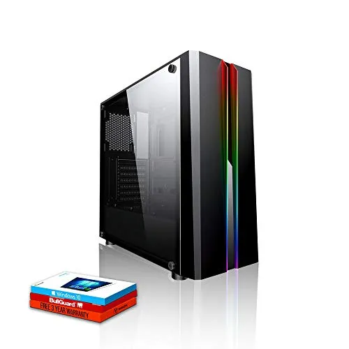 Fierce Dominator RGB Gaming PC - Veloce 3.9GHz Hex-Core AMD Ryzen 5 2600, 500GB Disco a Stato Solido, 16GB 3000MHz, NVIDIA GeForce GTX 1660 Ti 6GB, Windows 10 installato 1134666