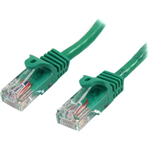 STARTECH.COM Cavo di Rete Cat 5e, Cavo Patch Ethernet RJ45 UTP Verde da 1 m antigroviglio, Cavo RJ45 M/M Cat 5e
