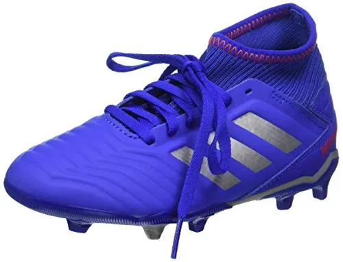 Adidas Predator 19.3 Fg J, Scarpe da Calcio Unisex-Bambini, Multicolore (Azufue/Plamet/Rojact 000), 35 EU