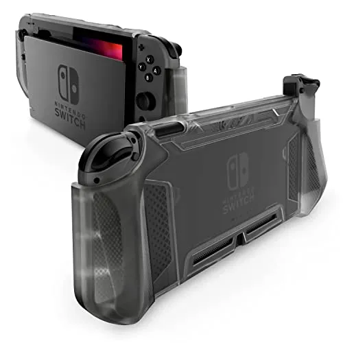 mumba Custodia per Nintendo Switch [Serie Blade] Custodia Robusta Protettiva in TPU/Guscio Compatibile con Console Nintendo Switch e Controller Joy-con (Grigio)