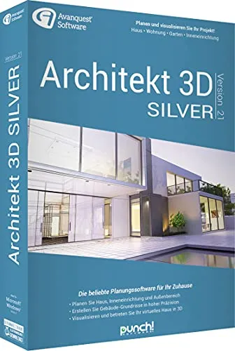 Architekt 3D 21 Silver (Code in a Box). Für Windows 8/10