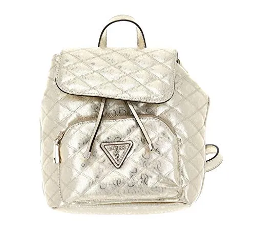 Guess Astrid Backpack with Flap Gold