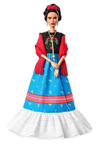 Barbie- Inspiring Women Frida Kahlo Bambola di Collezione, Giocattolo per per Bambini 6+ Anni, FJH65