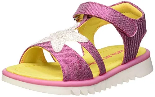 Agatha Ruiz de la Prada 192966, Sandali con Chiusura a T Bambina, Rosa (Fucsia (Mat Laminado) Paprika), 34 EU