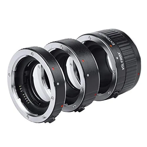 VILTROX Auto Focus Tubo di Prolunga Macro 12mm+20mm+36mm per Canon EF EF-S Obiettivo Fotocamera DSLR 800D 760D 700D 80D 70D 5DII 5DIII 1300D 1500D