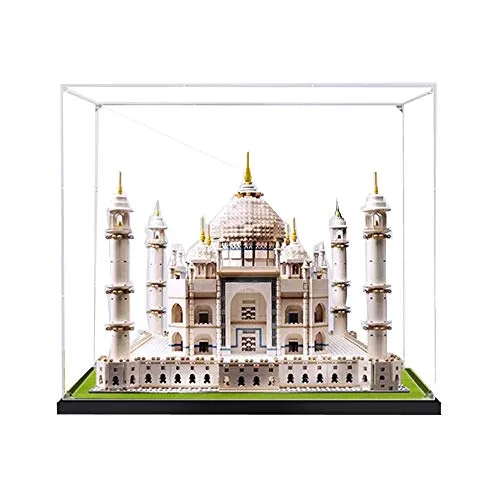 ZHLY Teca Acrilico Vetrina per Lego 10256, Casella di visualizzazione Compatibile per Lego 10256 Creator Taj Mahal (Non Incluso Modello)