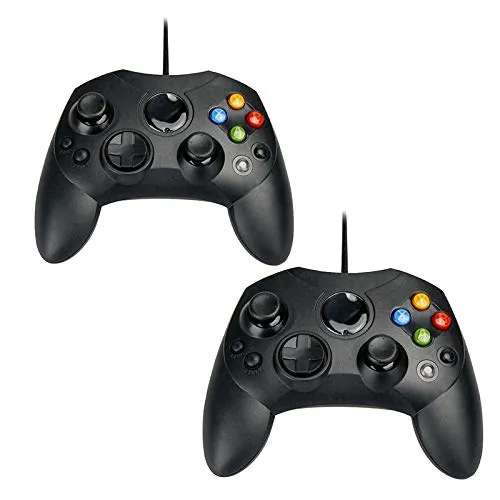 QUMOX 2x Gamepad cablato per controller Xbox per Xbox Classic, non per Xbox 360 e Xbox One