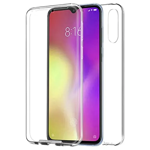 TBOC Cover per Xiaomi Mi 9 - Xiaomi Mi9 [6.39 Pollici] - Custodia [Trasparente] Completa Copertura Integrale [Silicone TPU] Protezione Totale [360 Gradi] Full Body Anteriore Posteriore Sottile