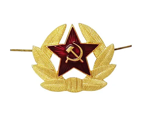 CUCUBA Spilla in Metallo Russa Originale Soviet da Collezione per Colbacchi Cappelli Militari Giacche Uniformi (MOD: Esercito Russo)