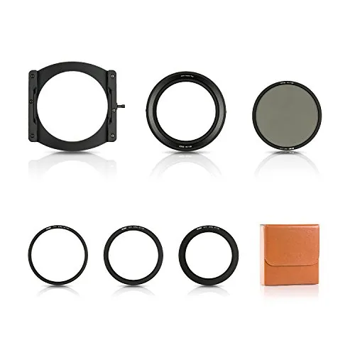 NiSi V5 Pro - Kit porta filtro 100 mm con CPL e anelli adattatori, colore: Nero (NIP-100-V5PRO)