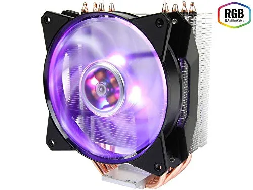 Cooler Master MasterAir MA410P RGB Ventola per CPU '4 Heatpipes, 1 x MasterFan AB 120 RGB Ventola, LED RGB' MAP-T4PN-220PC-R1