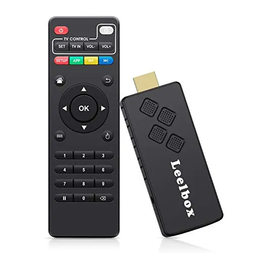 Leelbox TV Stick Android TV Box Portabile 2GB/16GB con Dolby/Full HD/ 2.4G WiFi/ 3D/4K/H.265 Streaming Media Player