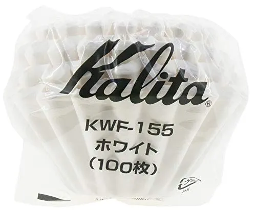 Kalita 22213 - Filtro Wave 155, confezione da 100, colore: Bianco