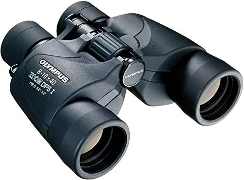 Olympus DPS Binocolo Amatoriale Zoom 8-16x40, Nero