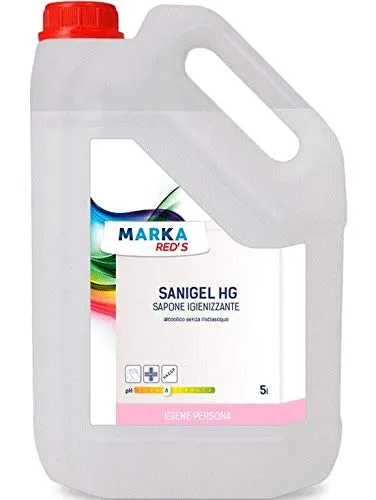 Sanigel HG tanica da 5 litri di Gel igienizzante sanificante per mani alcoolico senza risciacquo