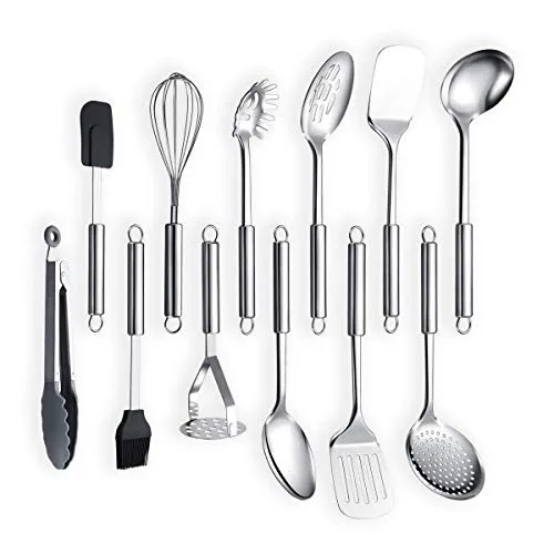 Berglander Utensile da cucina in acciaio inossidabile 12 pezzi, cucchiaio da cucina, utensili da cucina Utensile da cucina (12 pezzi)