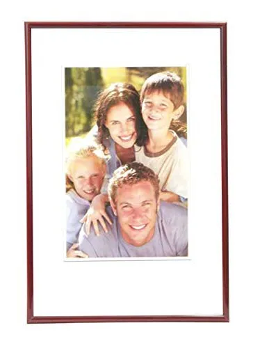 DiscountOase Cornice portafoto moderna, in plastica, 9 x 13 cm-40 x 50 cm, diversi colori 29.7x42 (A3) Rosso Bordeaux