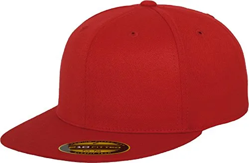 Flexfit Premium 210 Fitted Red L/XL (7 ¼-7⅝), Yupoong Headwear Unisex-Adult