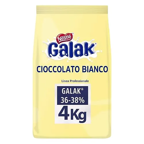 NESTLÉ GALAK PROFESSIONALE Cioccolato Bianco GALAK Cubetti, Sacco 4 kg