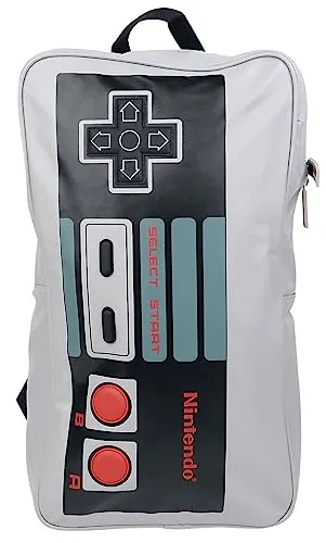 Nintendo NES-Controller Unisex Zaino grigio 80% poliuretano, 20% poliestere