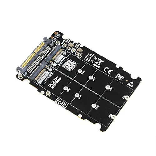 JMT NGFF M.2 SSD M Key to U.2 - Adattatore 2 in 1 M2 NVMe SATA-Bus a PCI-e U.2 SFF-8639 PCIe M2 Converter per PC desktop