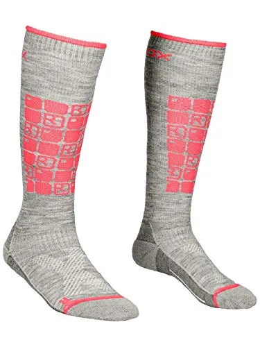 ORTOVOX Ski Compression Socks W, calzetti Donna, Misto Grigio (Grey Blend), 35-38