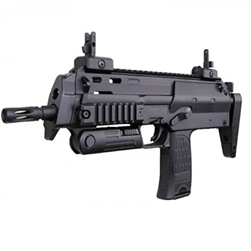 Well - Pistola mitragliatrice R4 AEP Tipo Heckler & Koch MP7 (0,4 Joule), Forze di Intervento/SWAT/GIGN/GIPN/Cosplay