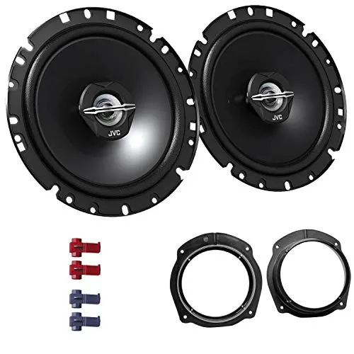 JVC CS-J1720X - Altoparlanti con kit di montaggio adatto per Fiat Stilo (192) 5 porte 2001-2008 porte anteriore/posteriore 600 W 170 mm coassiale a 2 vie