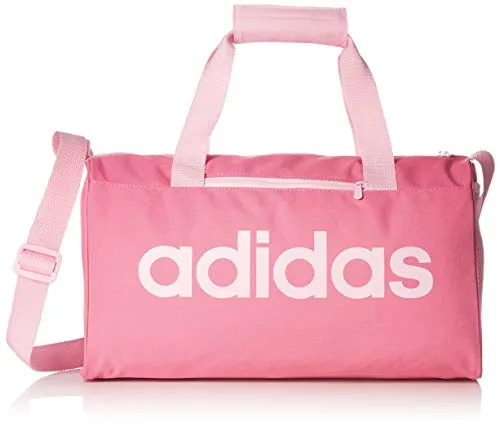 adidas Linear Core - Borsa a mano Unisex Adulto, Rosa (Solar Pink/True Pink), 15x20x37 cm (W x H L)