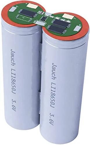 Jauch Quartz Pacco Batteria 2X 18650 con Cavo Li-Ion 1S2P LI-NCR18650BF 3.6 V 6700 mAh