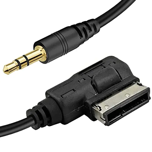 Xiatiaosann Cavo AMI MDI MMI AUX per adattatore interfaccia audio musicale Jack da 3,5 mm per Volkswagen per Audi A3/A4/A5/A6/A8/Q5/Q7/R8/TT Presa di ingresso multimediale