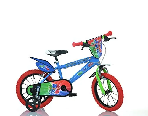 Dino- Bicicletta per Bambini pjmasks 16" Nylon PJ Masks, 416U-PJ