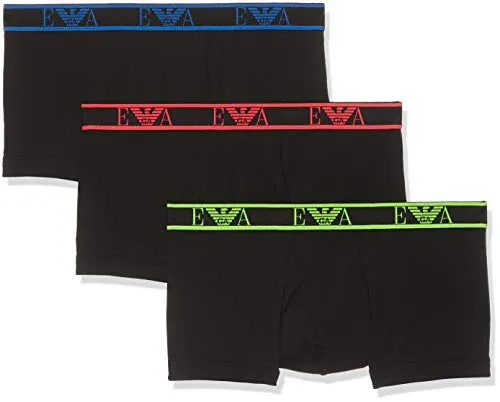 Emporio Armani Underwear 9p715 Costume da Bagno, Multicolore (Nero/Nero/Nero 21320), Medium Uomo