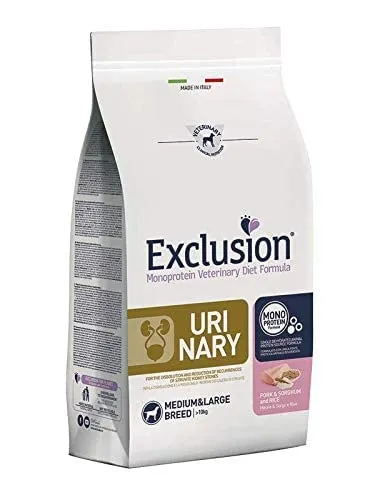 Exclusion Diet Urinary Medium Large Adult Maiale, Sorgo e Riso 12 kg