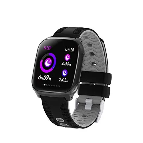 HBBOOI IP67 Impermeabile Fitness Tracker Intelligente Guarda con Pressione cardiaca Sonno Monitor Sangue Bracciale Fitness caloria di Punto GPS Tracker contatore di attività for Donne degli