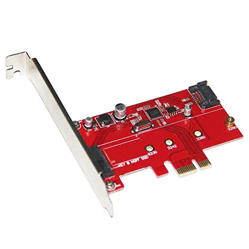 Miwaimao Pci-Express 2.0 To Ngff/M.2 Support B Key Ssd+Sata 3.0 Combo Adapter