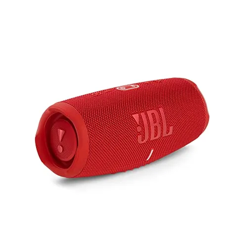 JBL Charge 5 Speaker Bluetooth Portatile, Cassa Altoparlante Wireless Resistente ad Acqua e Polvere IPX67, Powerbank integrato, USB, PartyBoost, Bass Radiator, Fino a 20h di Autonomia, Rosso