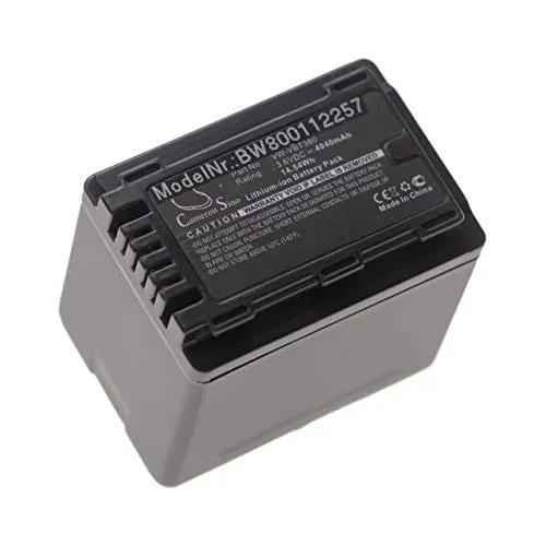 vhbw Li-Ion batteria 4040mAh (3.6V) per telecamera videocamera camcorder come Panasonic VW-VBT190