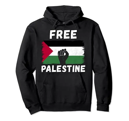Palestina Anti oppressione Free Palestine Felpa con Cappuccio