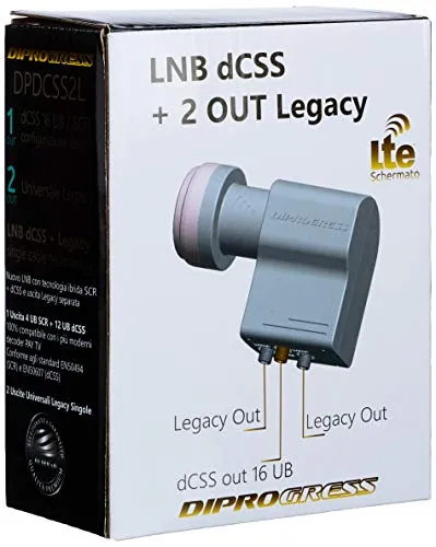Diprogress LNB dCSS 2 Uscita Legacy convertitore 16UB